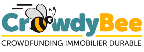 Logo de CrowdyBee - Plateforme de crowdfunding immobilier durable.
